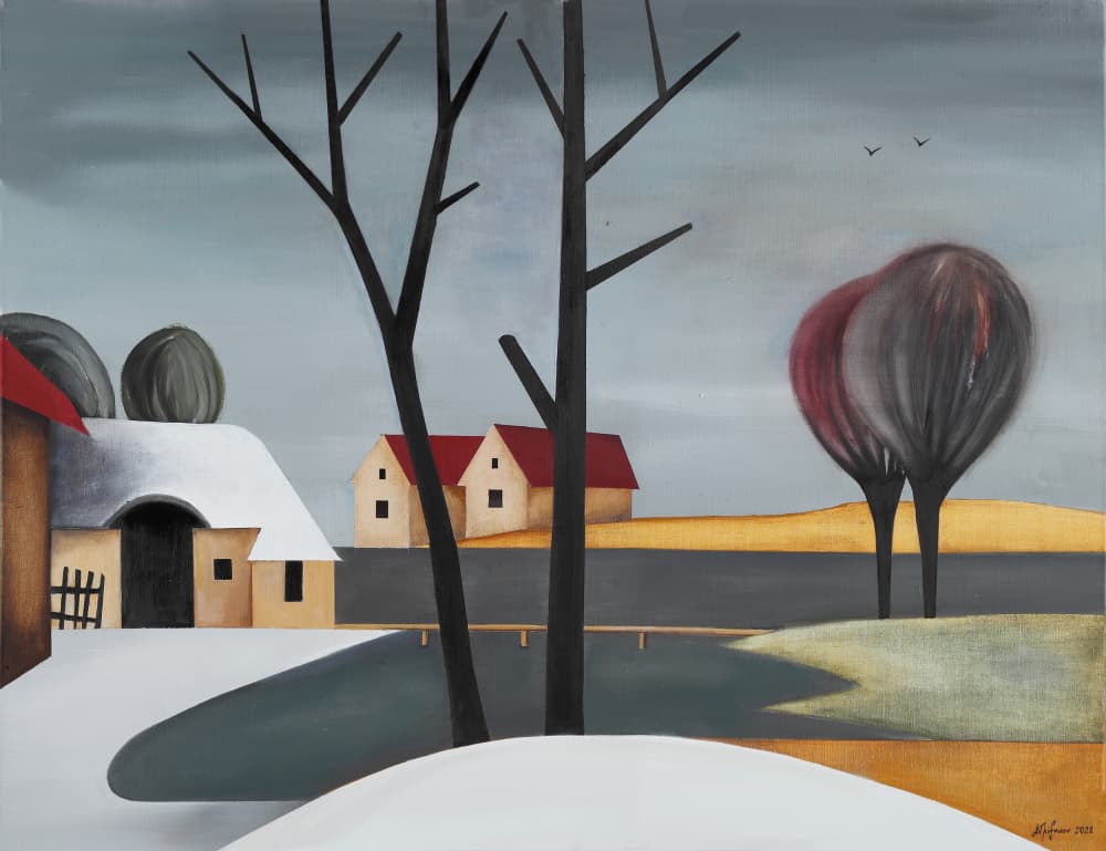 Serene Winter Landscape by Alexander Trifonov — canvas wall art
