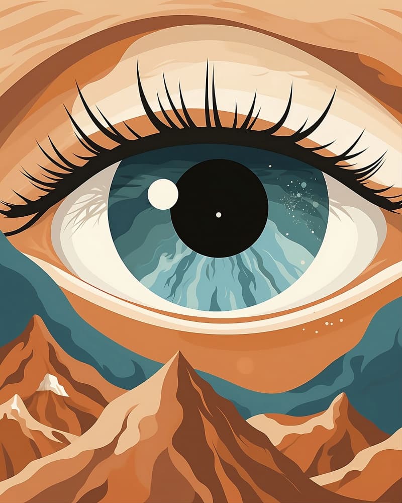 Eye Of The Desert by Emiliano Deificus — canvas wall art
