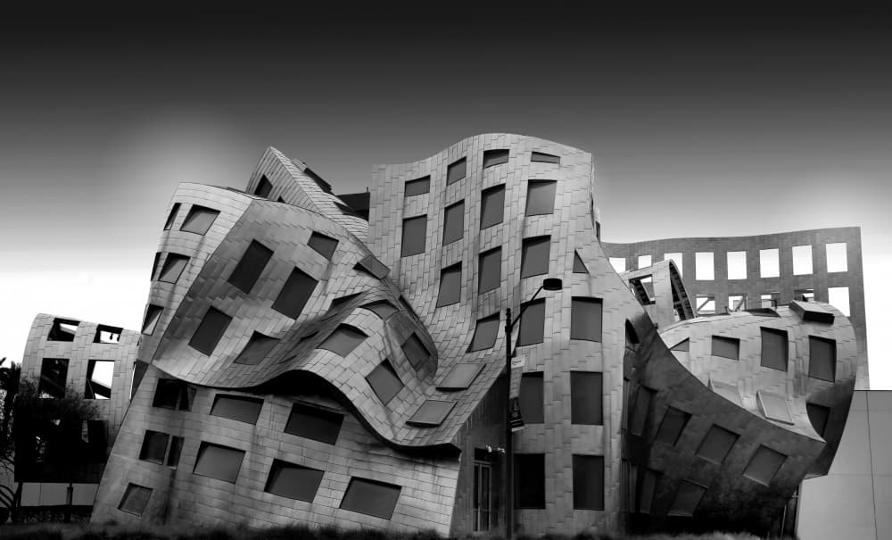 Wavy Modern Architecture by Ivan Huang — canvas wall art