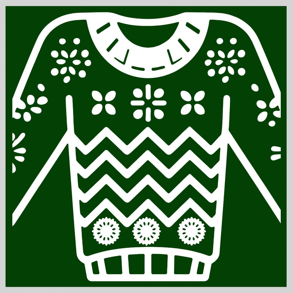 Ugly Christmas Sweater by casa cartissi — canvas wall art