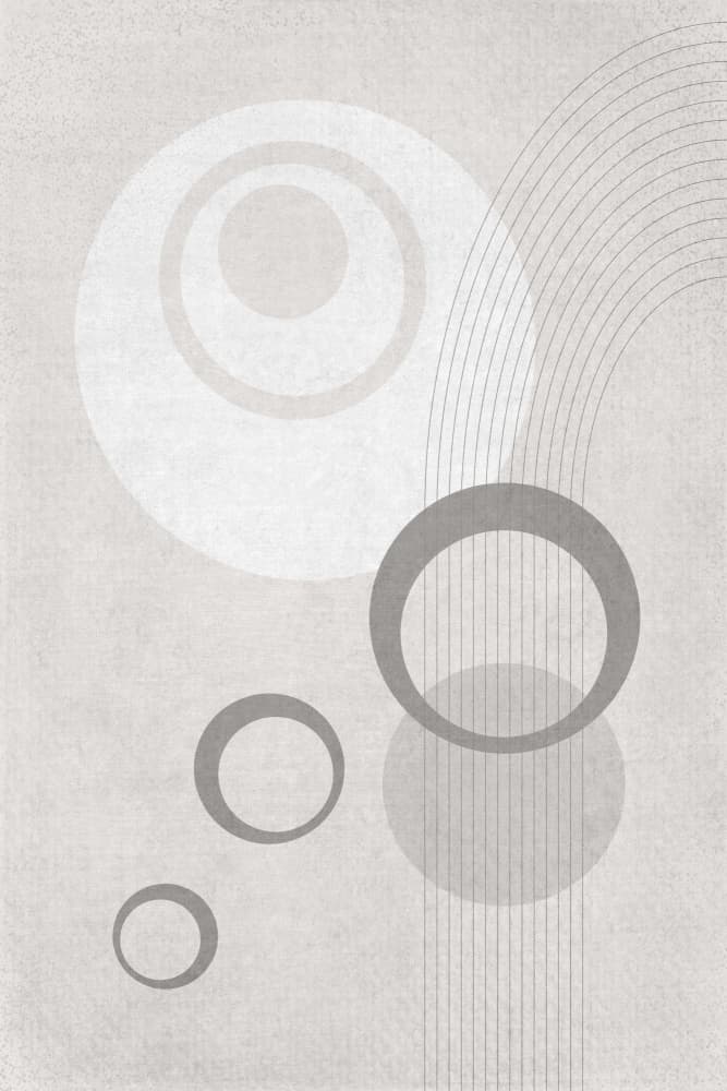 Modern Geometric Circles by Melanie Viola — canvas wall art