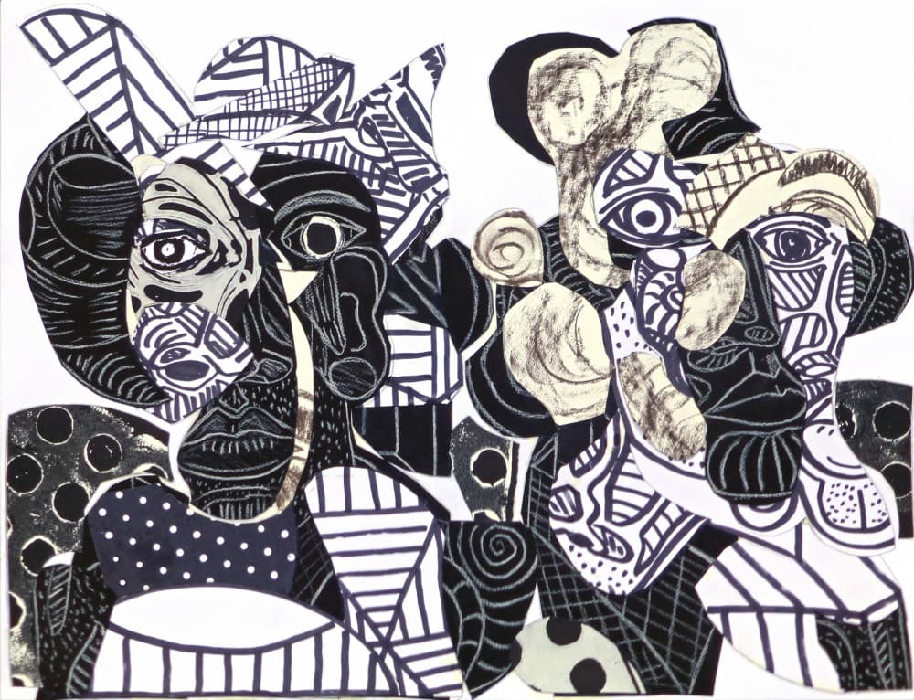 Stylized Cubist Figures by Pascal Marlin — canvas wall art