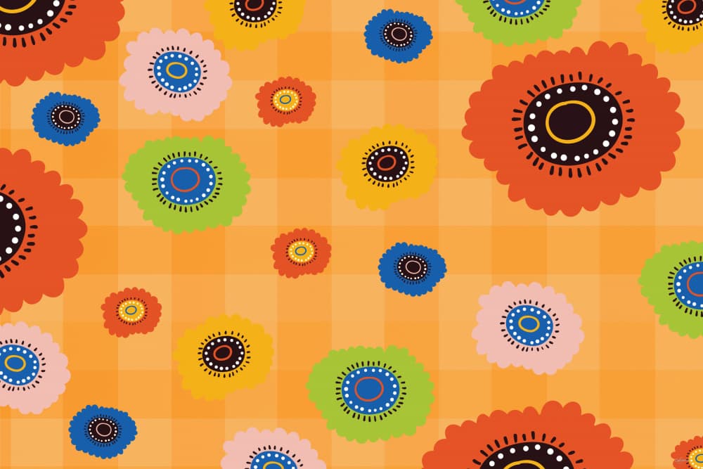 Colorful Abstract Blooms by Sue Skellern — canvas wall art