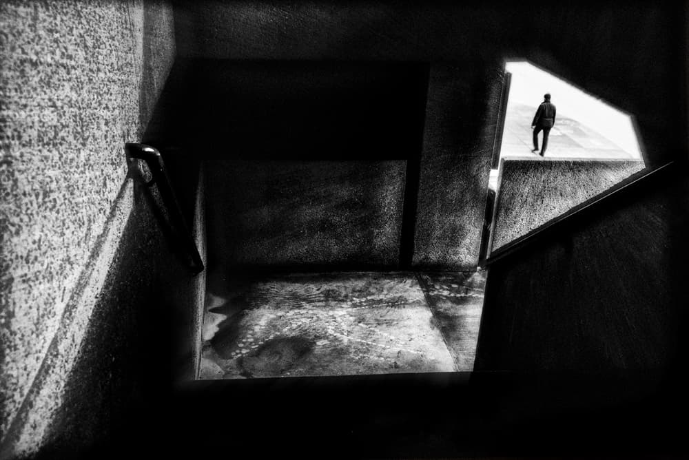 Man Towards Light by Tina Kim — canvas wall art