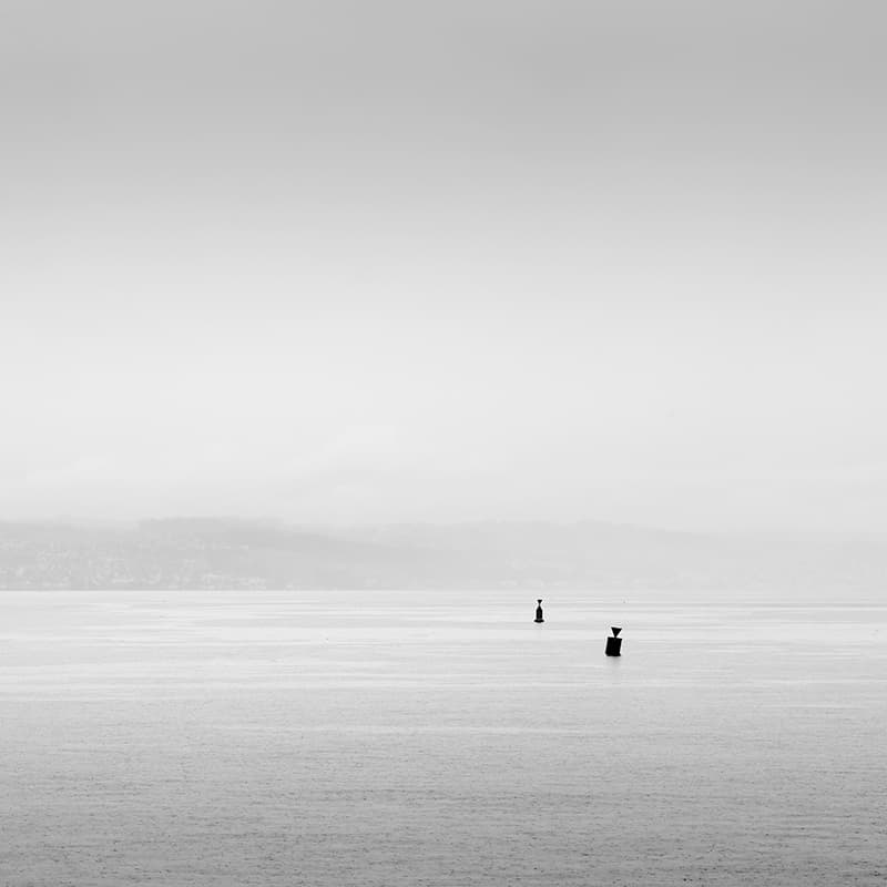 Serene Buoys Seascape by George Digalakis — canvas wall art
