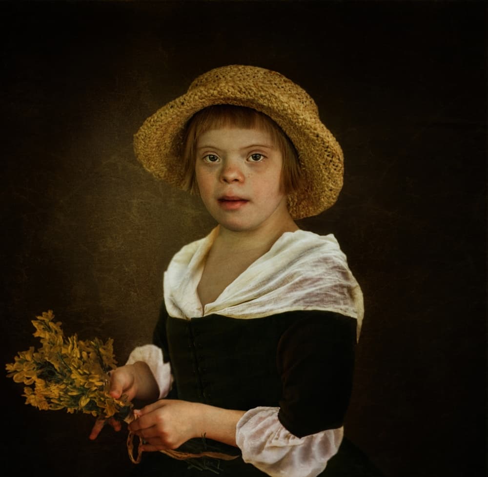 Rustic Child Portrait by Svetlana Melik-Nubarova — canvas wall art