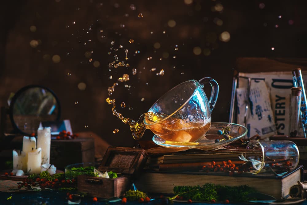 Spilling Magic Tea by Dina Belenko — canvas wall art
