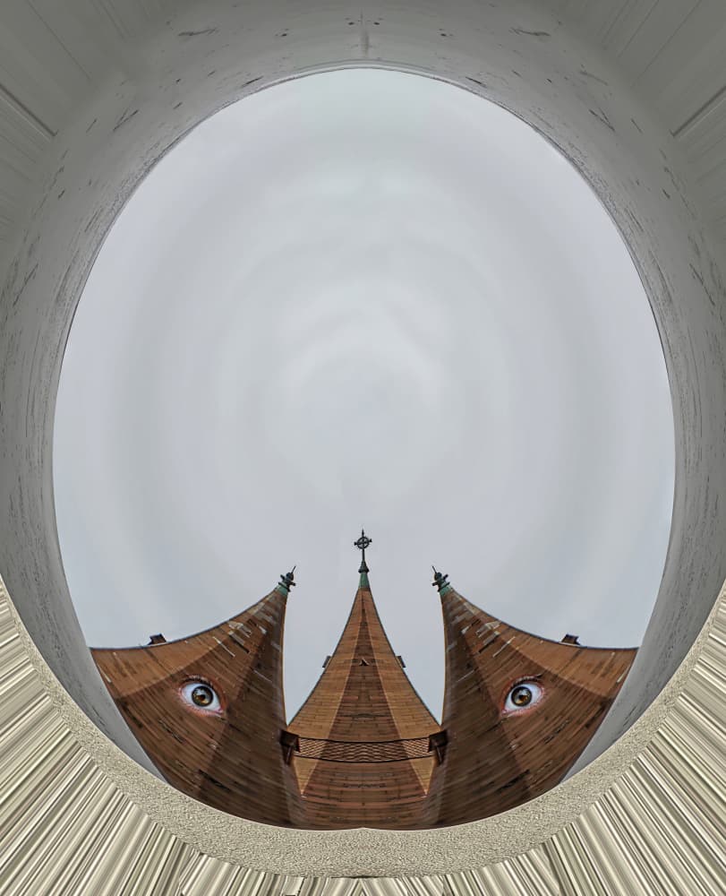 Surreal Spire Eyes by Peter Hammer — canvas wall art