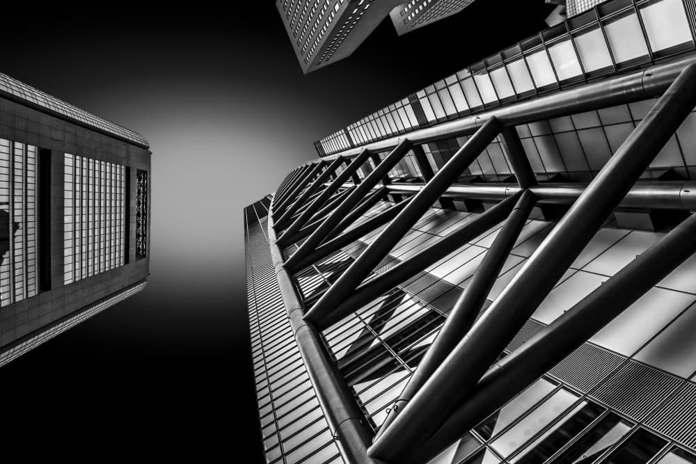 Upward City Scape by Atsushi Inamura — canvas wall art