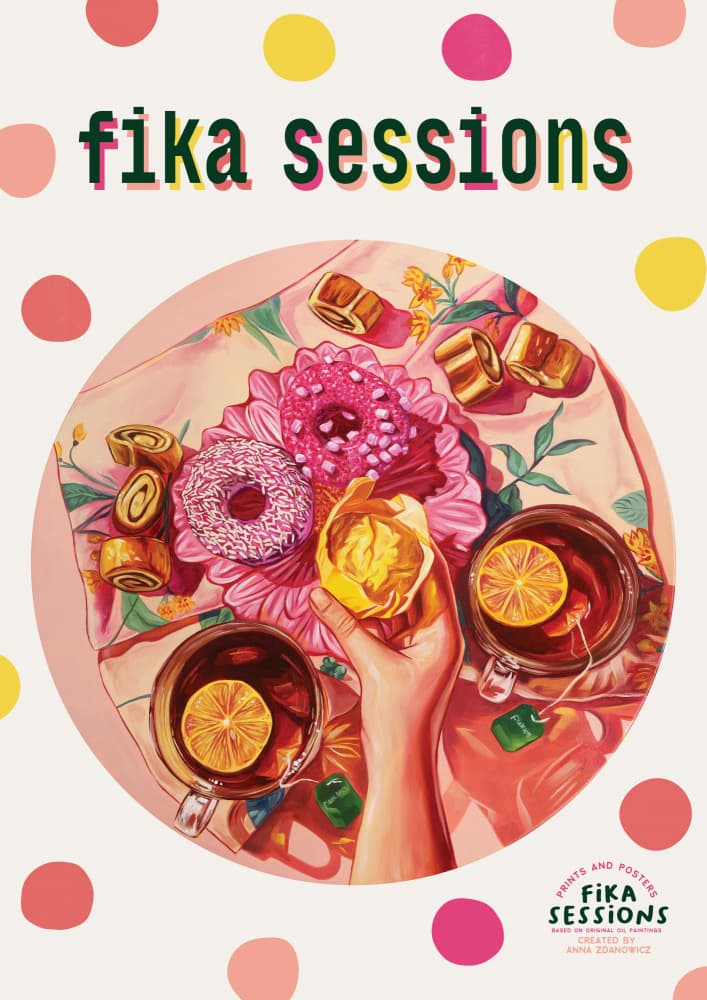 Fika Sessions Sweet Treats by Anna Zdanowicz — canvas wall art
