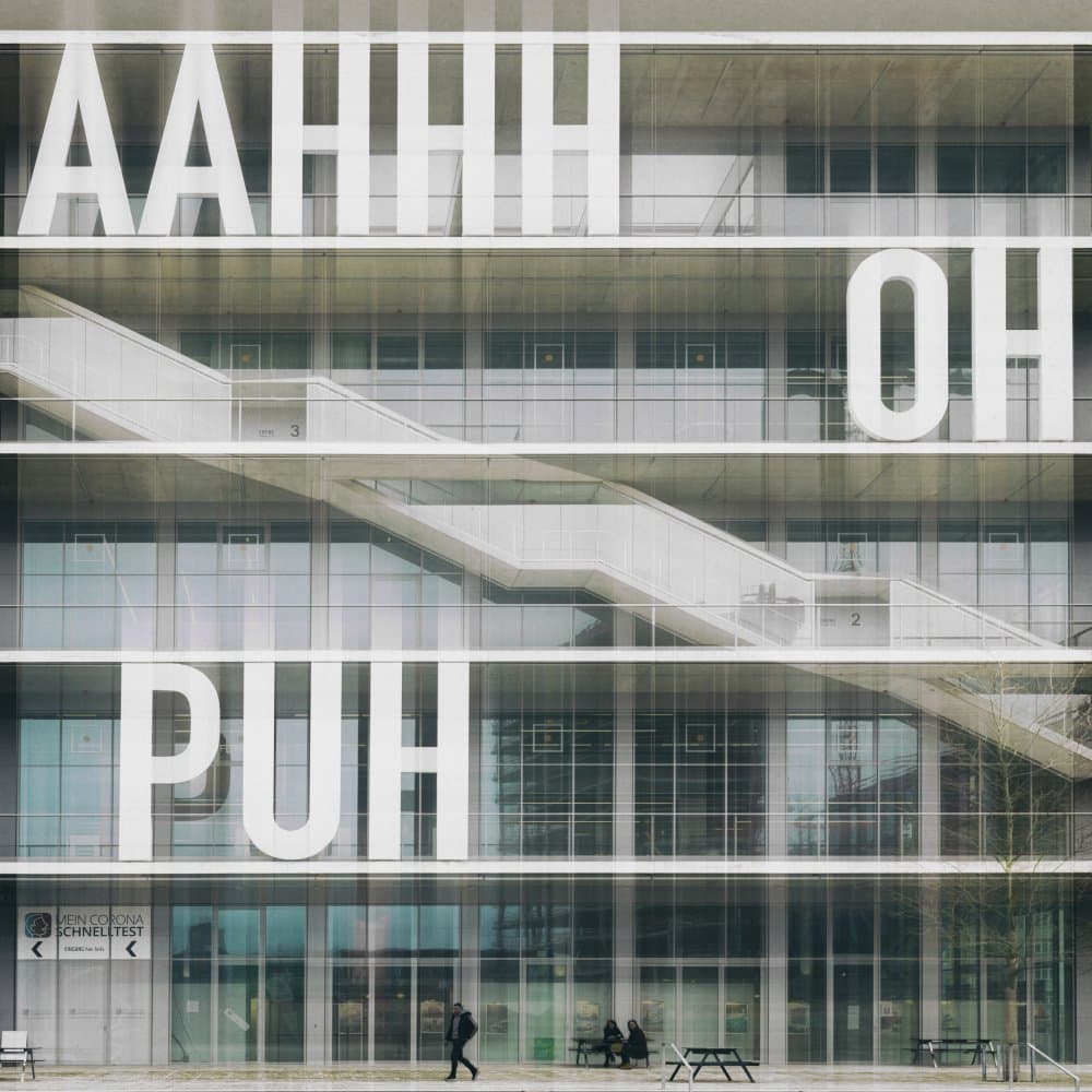 Architectural Word Art by Roswitha Schleicher-Schwarz — canvas wall art