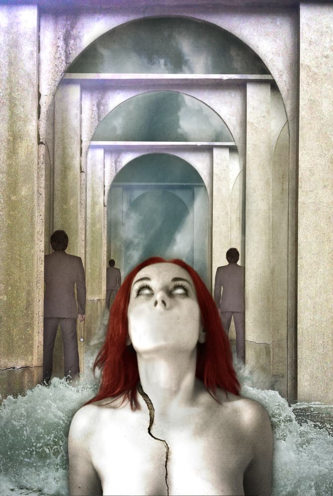 Silenced Woman Arches by Lucyna Łazarska ( Lucynda Lu ) — canvas wall art