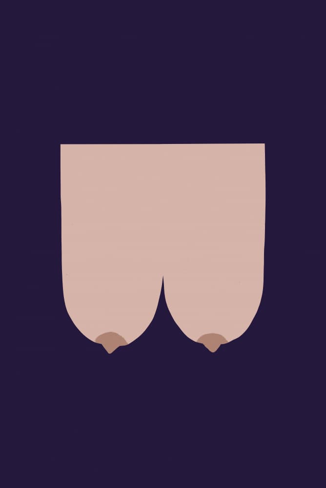 Minimalist Female Form by Maren Gross — canvas wall art