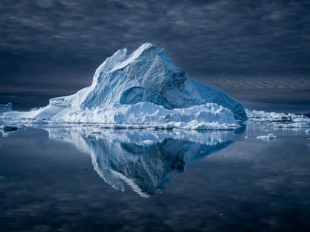 Majestic Iceberg Reflection by Robert Bolton — canvas wall art