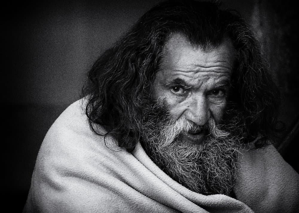 Intense Bearded Man by Garik — canvas wall art
