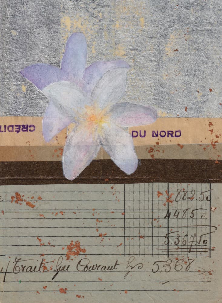 Vintage Floral Ledger by Lene Bladbjerg — canvas wall art
