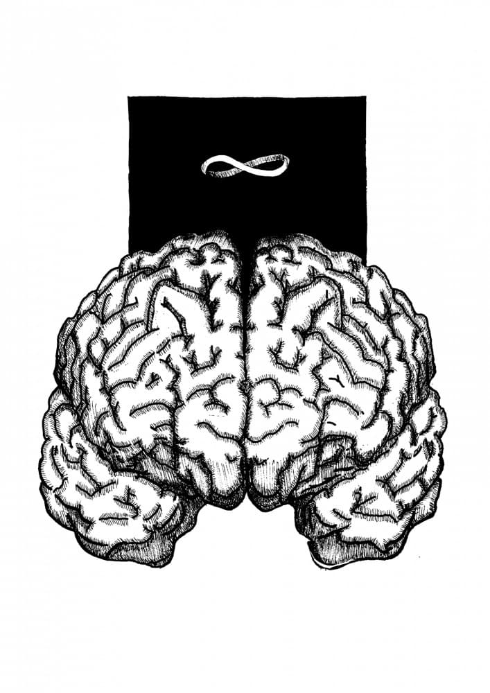 Infinite Brain by . DrAW . — canvas wall art
