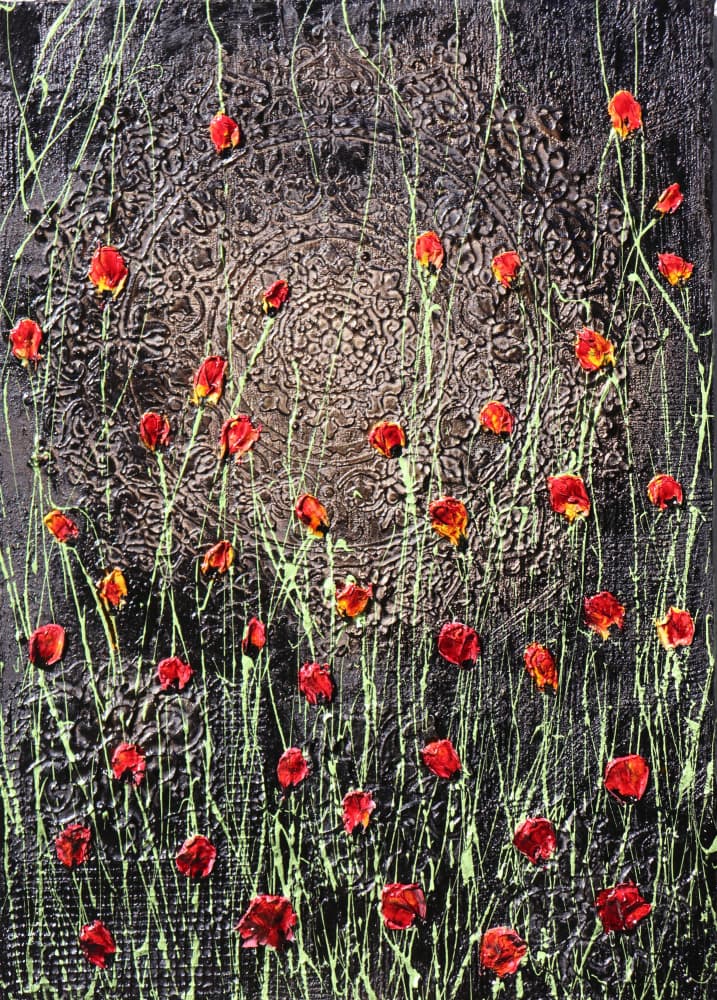 Vibrant Red Poppies by Donatella Marraoni — canvas wall art