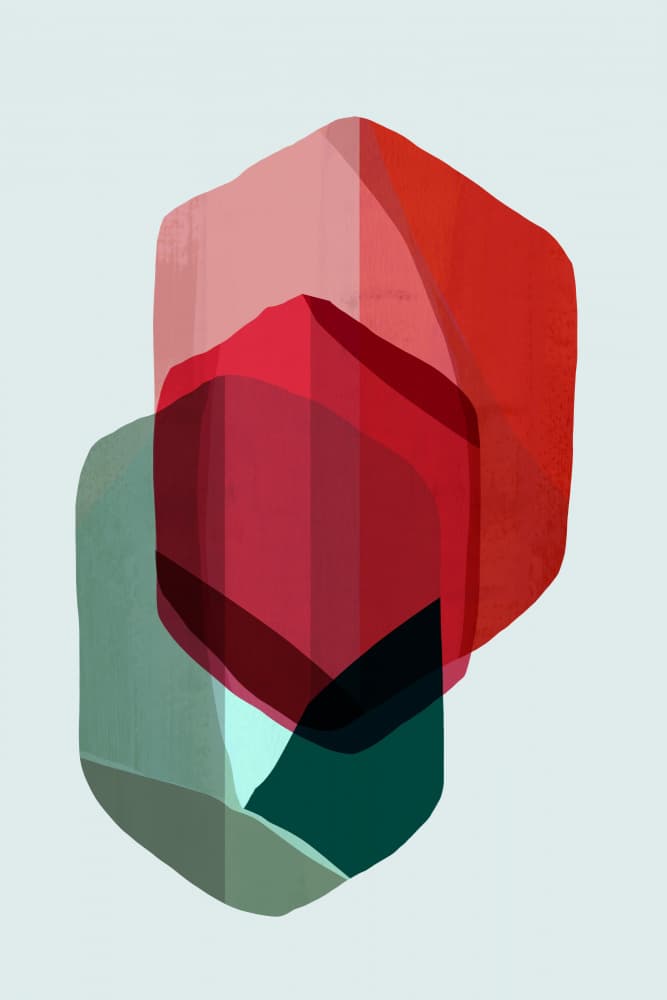 Abstract Color Layers by cartissi — canvas wall art