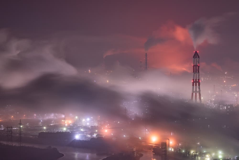 Industrial Night Haze by Kobayashi Tetsurou — canvas wall art