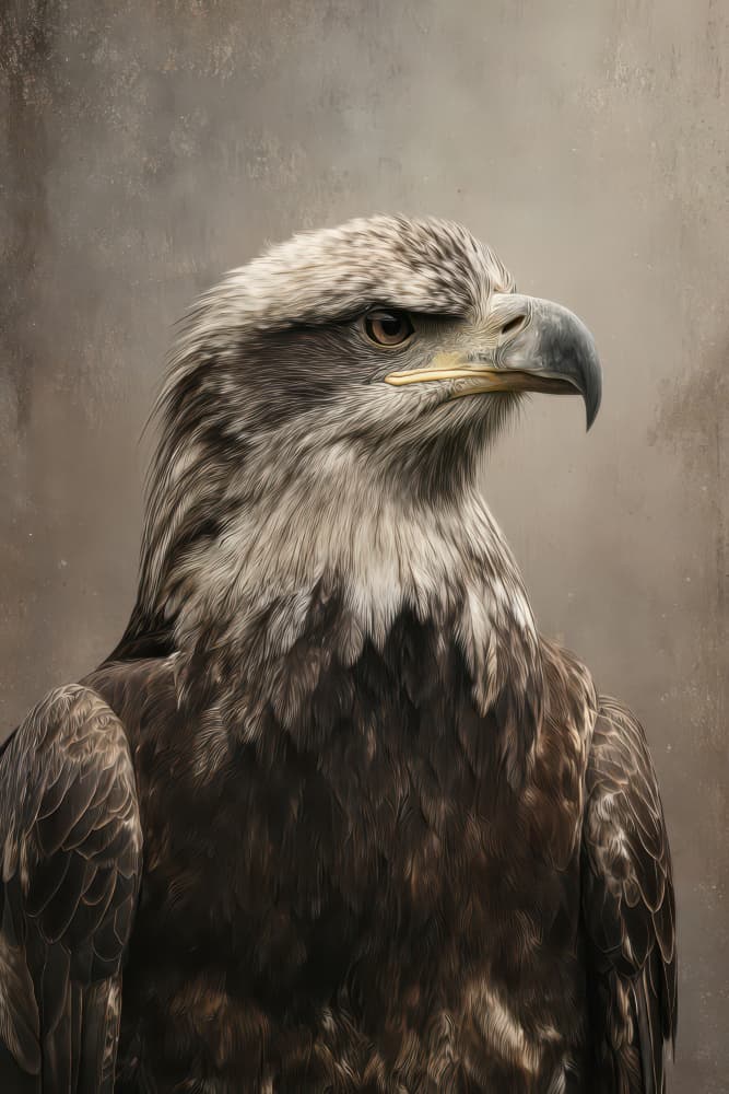 Regal Eagle Gaze by Rafal Kulik — canvas wall art