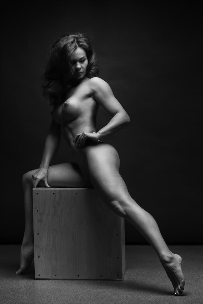 Dramatic Nude Figure by Anton Belovodchenko — canvas wall art