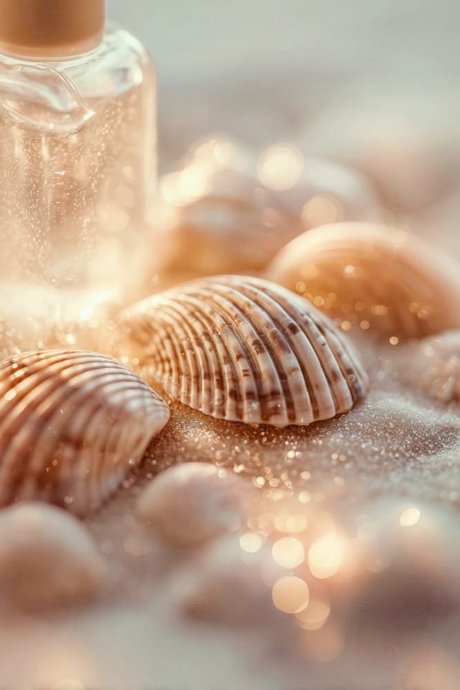 Shimmering Sand Shells by Treechild — canvas wall art