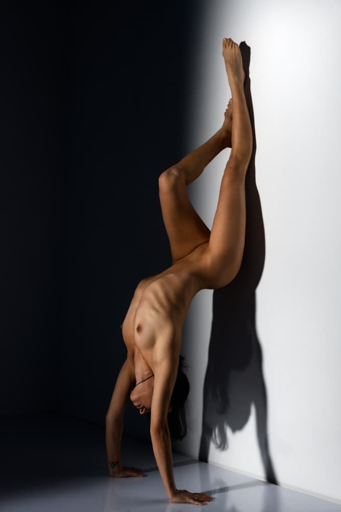Elegant Body Handstand by Rostovskiy Anton — canvas wall art