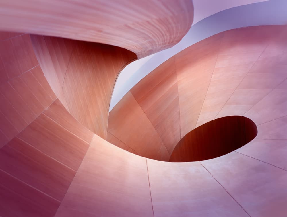 Fluid Architectural Curves by Mike Kreiten — canvas wall art