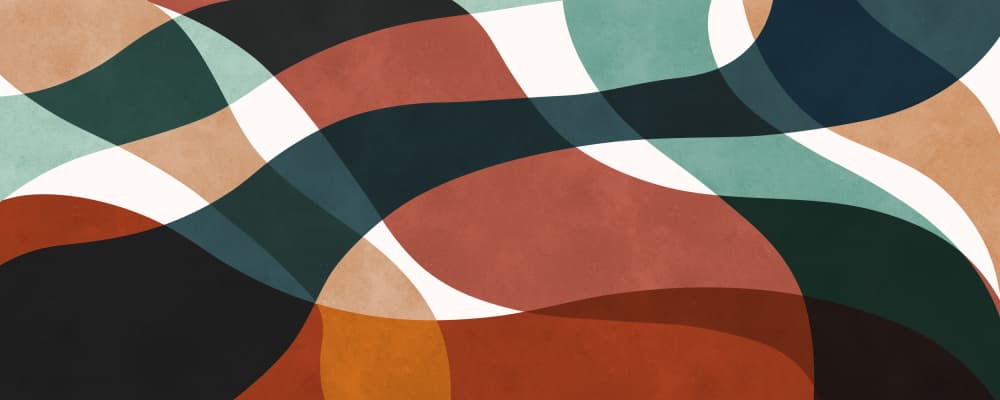 Organic Color Waves by Vitor Costa — canvas wall art