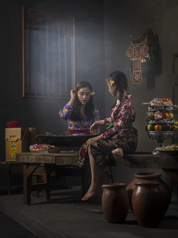 Balinese Ritual Preparation by Ajar Setiadi — canvas wall art