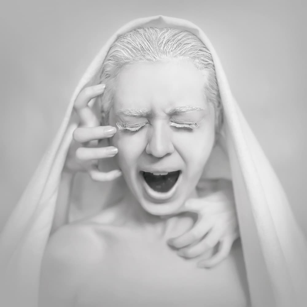 Desperate Scream by hardibudi — canvas wall art