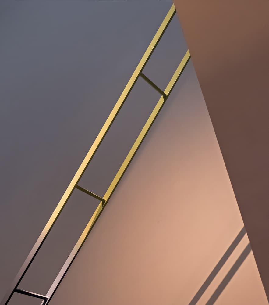 Golden Geometric Lines by Lus Joosten — canvas wall art