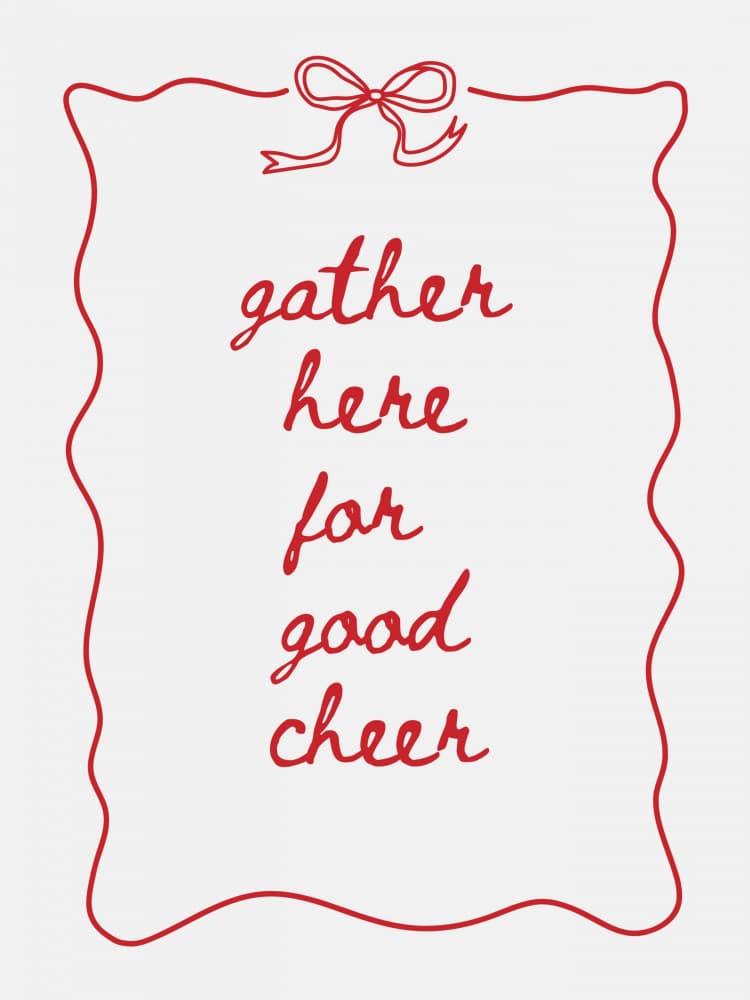 Gather For Good Cheer by Jolly and Dash — canvas wall art