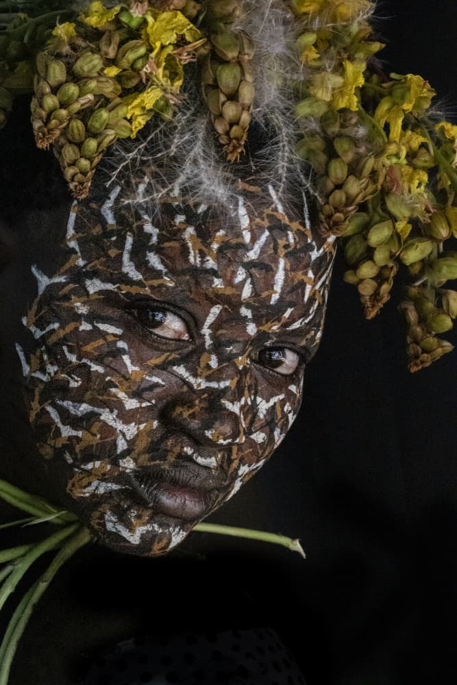 Tribal Nature Portrait by Elena Molina — canvas wall art