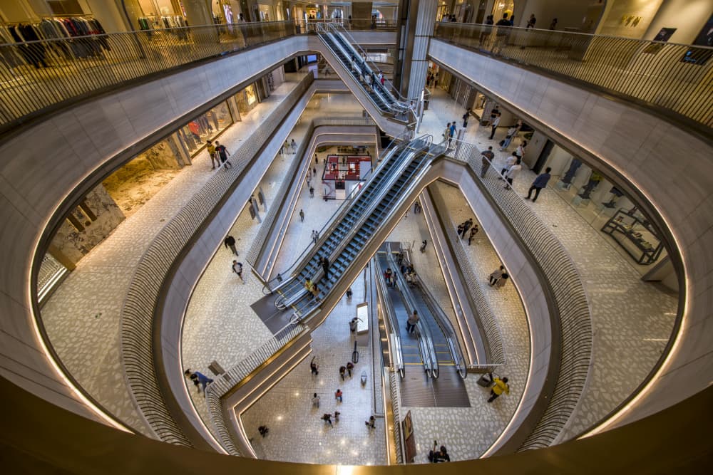 Dynamic Shopping Levels by Raymond Ren Rong Liu — canvas wall art