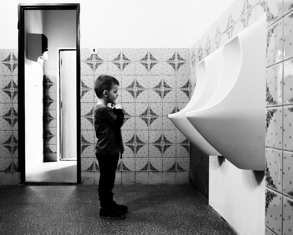 Curious Boy Quiet Moment by Marcel Rebro — canvas wall art