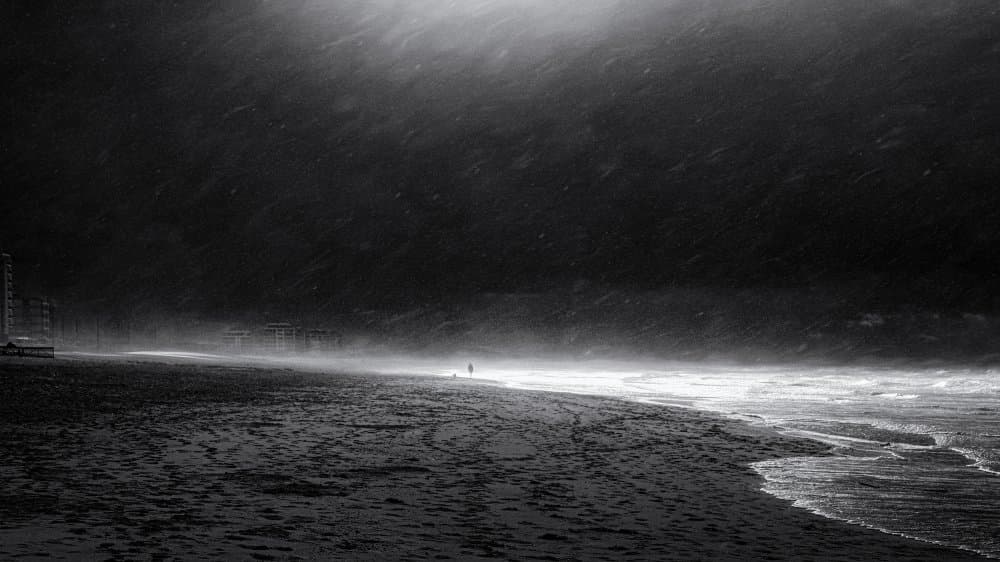 Dramatic Winter Coastline by Bruno Flour — canvas wall art