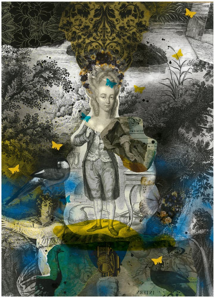 Dreamy Rococo Collage by Pascal Bouchet-Spiegel — canvas wall art