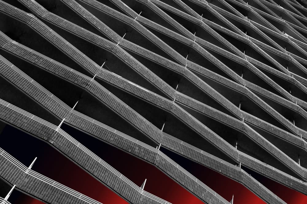 Modern Geometric Facade by Hans-Wolfgang Hawerkamp — canvas wall art