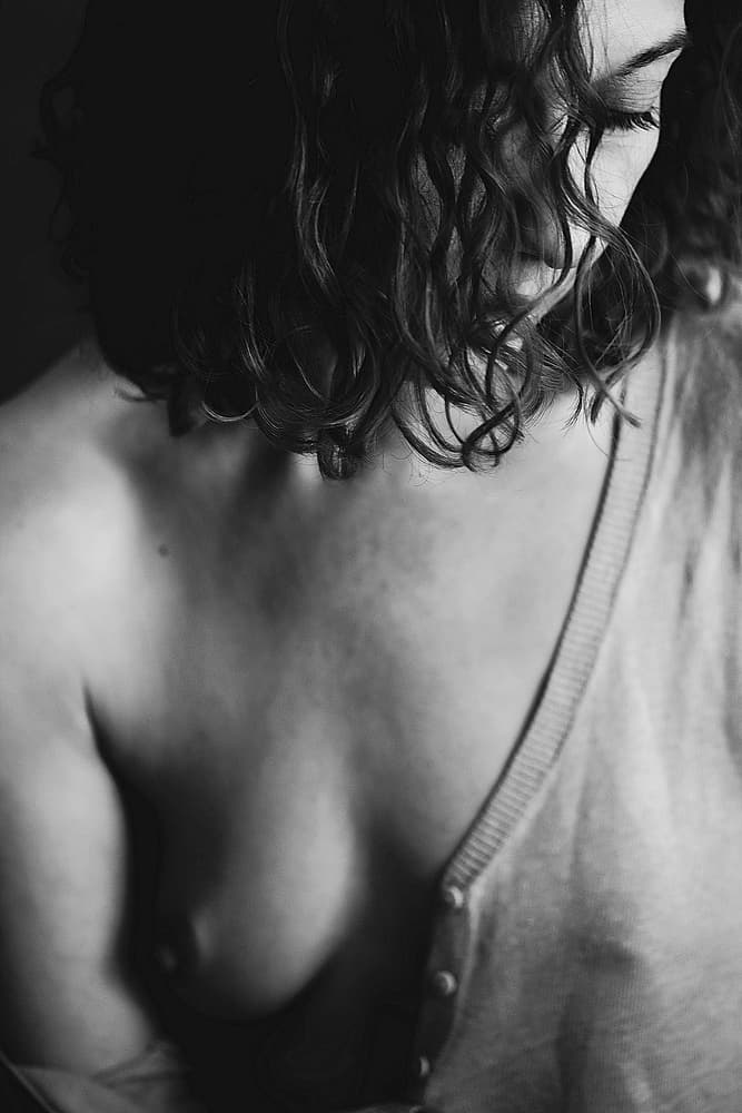Intimate Bare Curls by Bogdan Bouşcă — canvas wall art