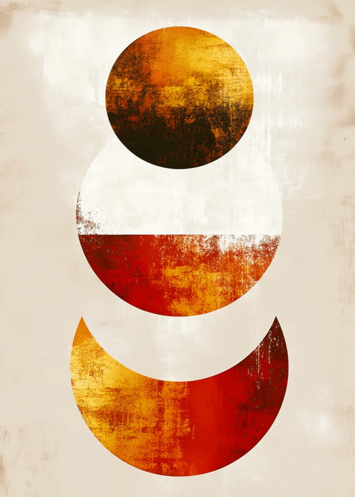Abstract Celestial Shapes by Justyna Jaszke — canvas wall art