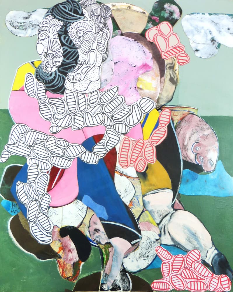Colorful Surreal Figure by Pascal Marlin — canvas wall art