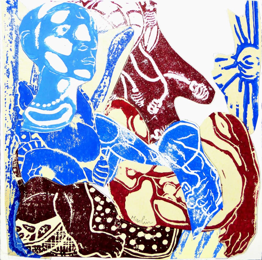 Stylized Cultural Figures by Pascal Marlin — canvas wall art