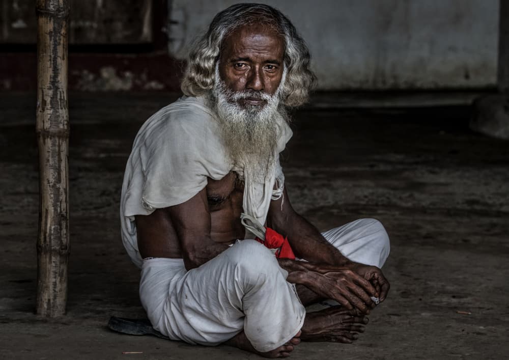 Pensive Old Man by Joxe Inazio Kuesta Garmendia — canvas wall art