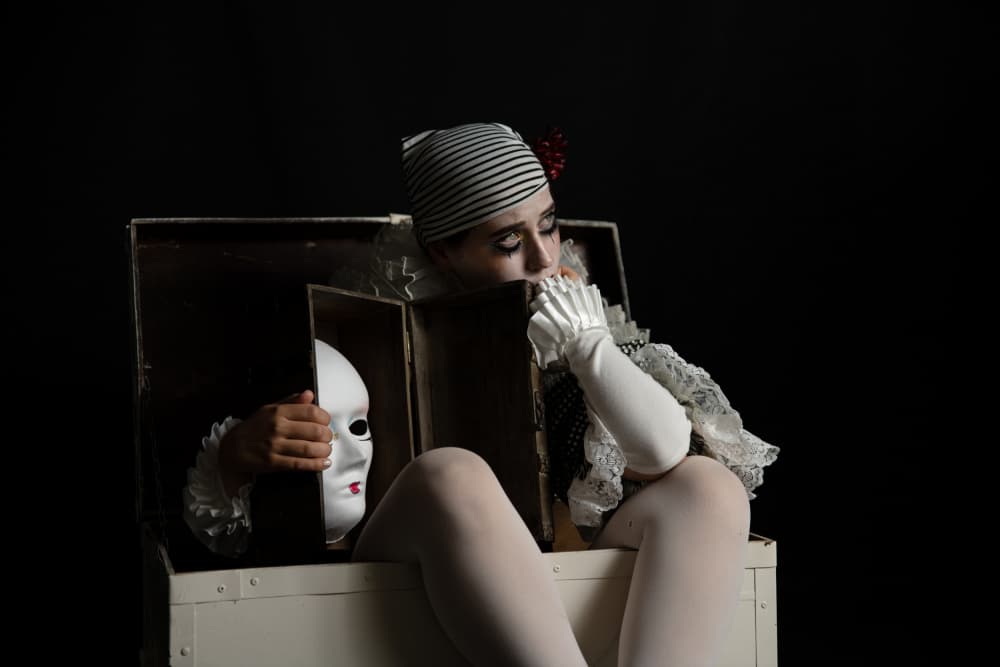 Hidden Mask Performance by Rachel Pansky — canvas wall art