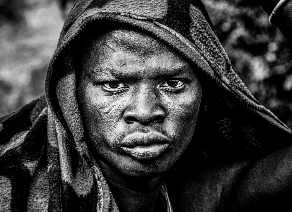 Intense Tribal Gaze by Joxe Inazio Kuesta Garmendia — canvas wall art