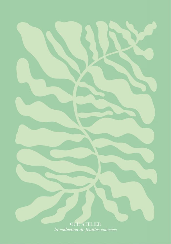 Abstract Leaves by Athene Fritsch — canvas wall art
