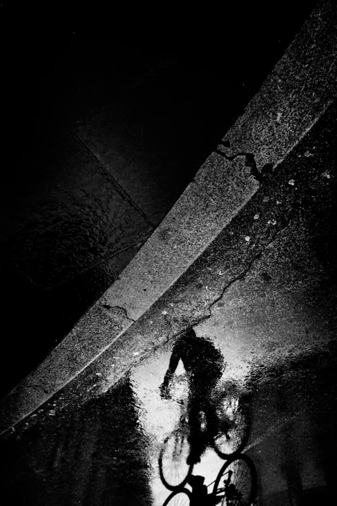 Urban Night Reflection by Antonio Grambone — canvas wall art
