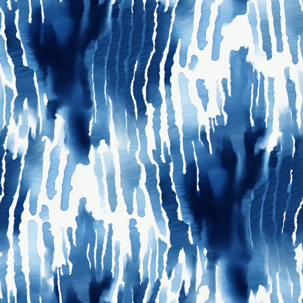 Deep Blue Drips by Bilge Paksoylu — canvas wall art